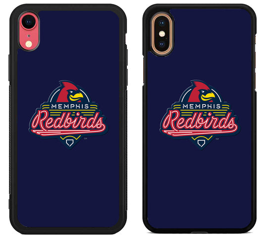 Memphis Redbirds Blue iPhone X | Xs | Xr | Xs Max Case