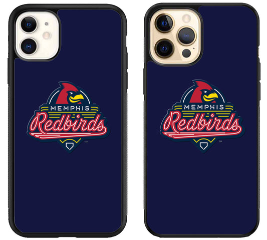 Memphis Redbirds Blue iPhone 12 | 12 Mini | 12 Pro | 12 Pro Max Case