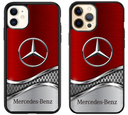 Mercedes Benz Metallic iPhone 12 | 12 Mini | 12 Pro | 12 Pro Max Case
