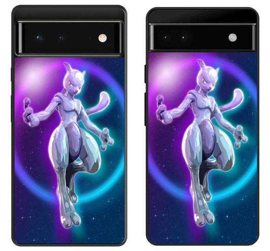 Mewtwo Pokemon Cover Google Pixel 6 | 6A | 6 Pro Case