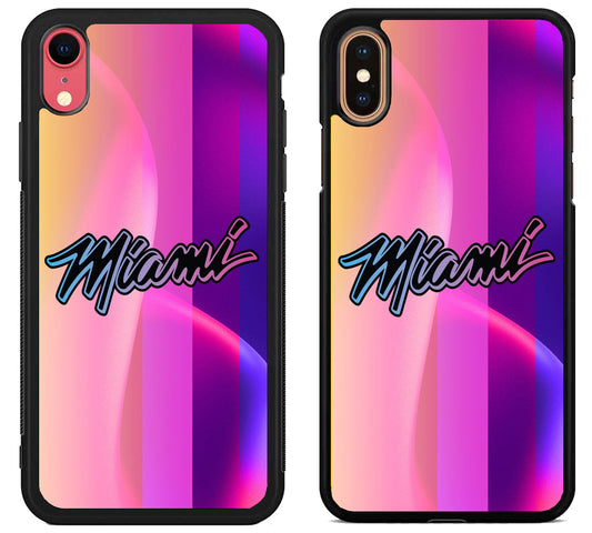 Miami Heat Logo Colorfull iPhone X | Xs | Xr | Xs Max Case