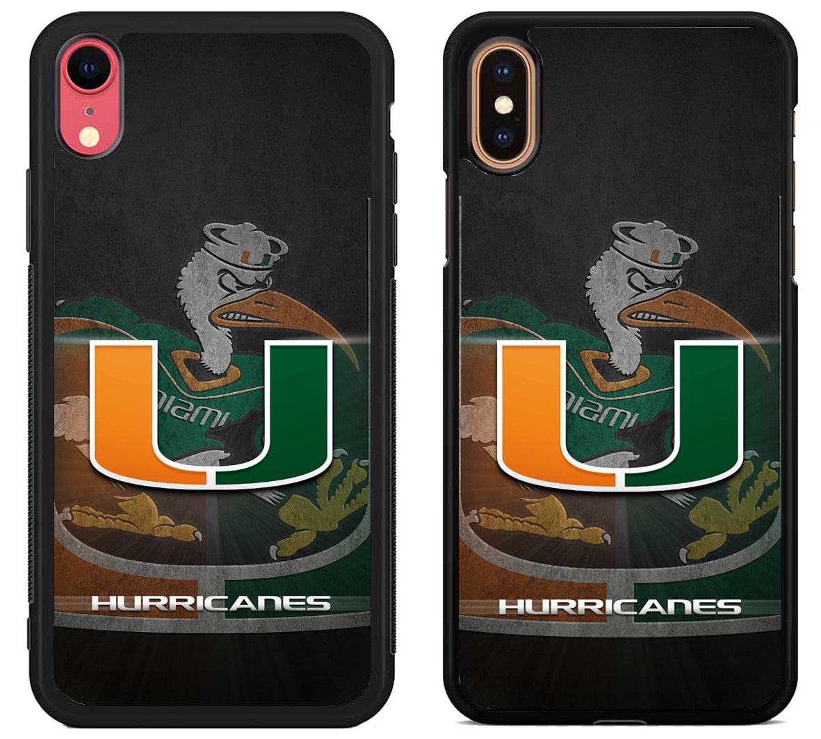Miami Hurricanes Background iPhone X | Xs | Xr | Xs Max Case