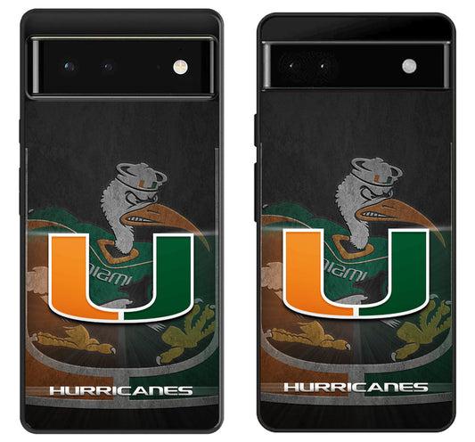 Miami Hurricanes Background Google Pixel 6 | 6A | 6 Pro Case