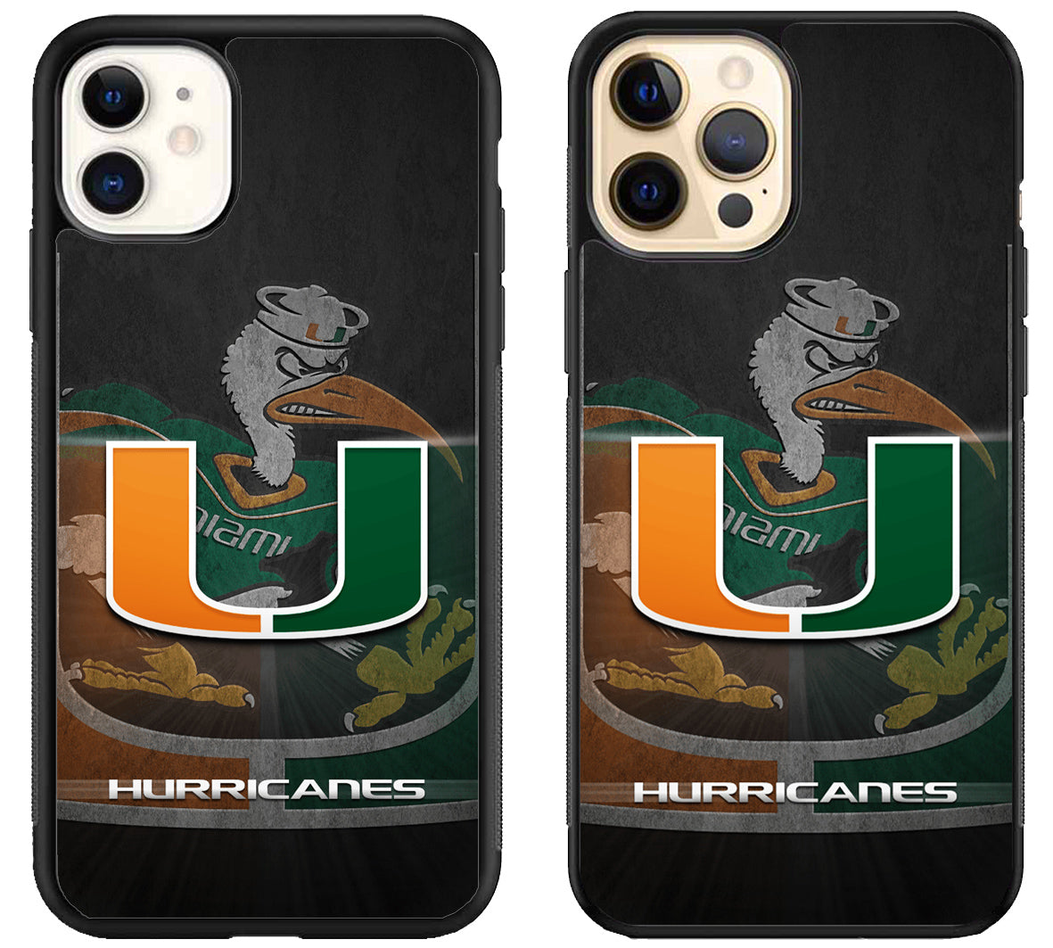 Miami Hurricanes Background iPhone 12 | 12 Mini | 12 Pro | 12 Pro Max Case