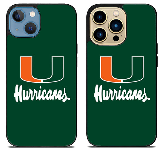 Miami Hurricanes Cool iPhone 14 | 14 Plus | 14 Pro | 14 Pro Max Case