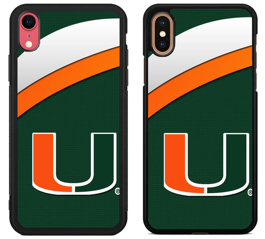 Miami Hurricanes Cover iPhone X | Xs | Xr | Xs Max Case