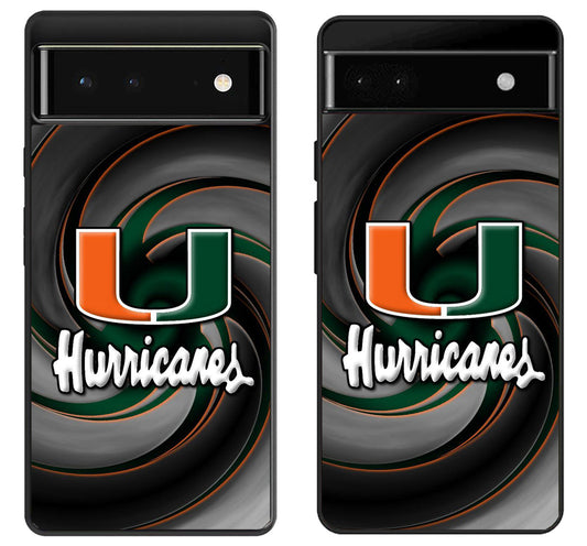 Miami Hurricanes Logo Google Pixel 6 | 6A | 6 Pro Case