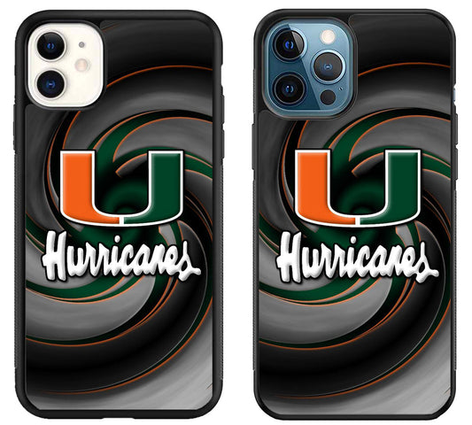 Miami Hurricanes Logo Wallpaper iPhone 11 | 11 Pro | 11 Pro Max Case