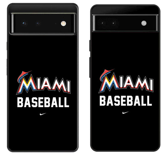 Miami Marlins Baseball Google Pixel 6 | 6A | 6 Pro Case
