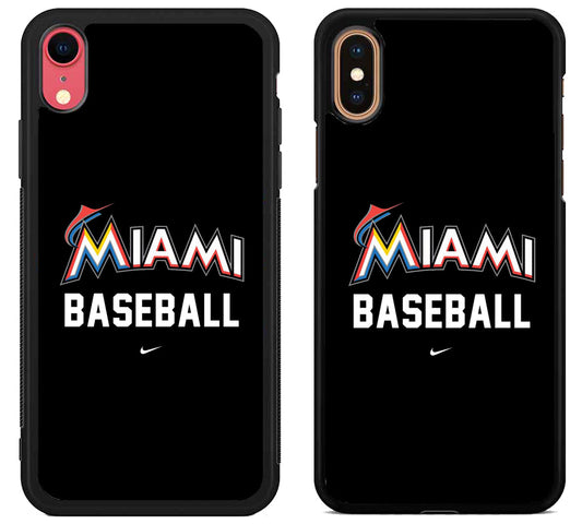 Miami Marlins Baseball iPhone X | Xs | Xr | Xs Max Case