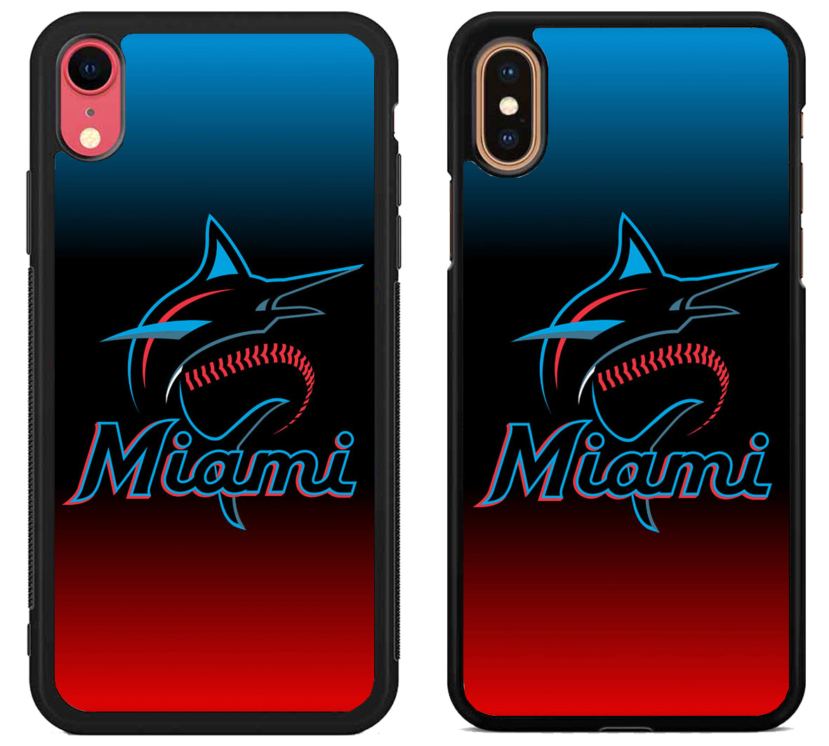 Miami Marlins Color Stylish iPhone X | Xs | Xr | Xs Max Case