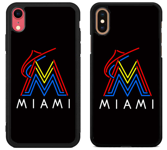 Miami Marlins Light iPhone X | Xs | Xr | Xs Max Case