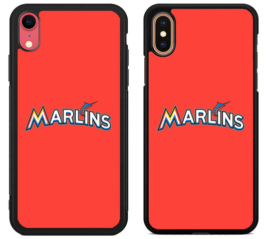 Miami Marlins Logo iPhone X | Xs | Xr | Xs Max Case