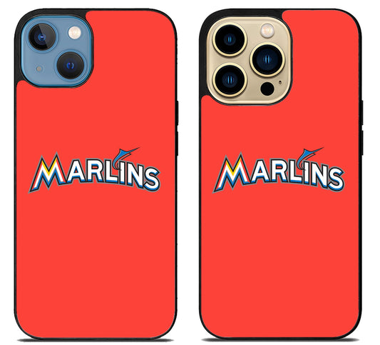 Miami Marlins Logo iPhone 14 | 14 Plus | 14 Pro | 14 Pro Max Case