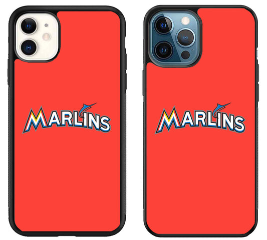 Miami Marlins Logo Minimalist iPhone 11 | 11 Pro | 11 Pro Max Case