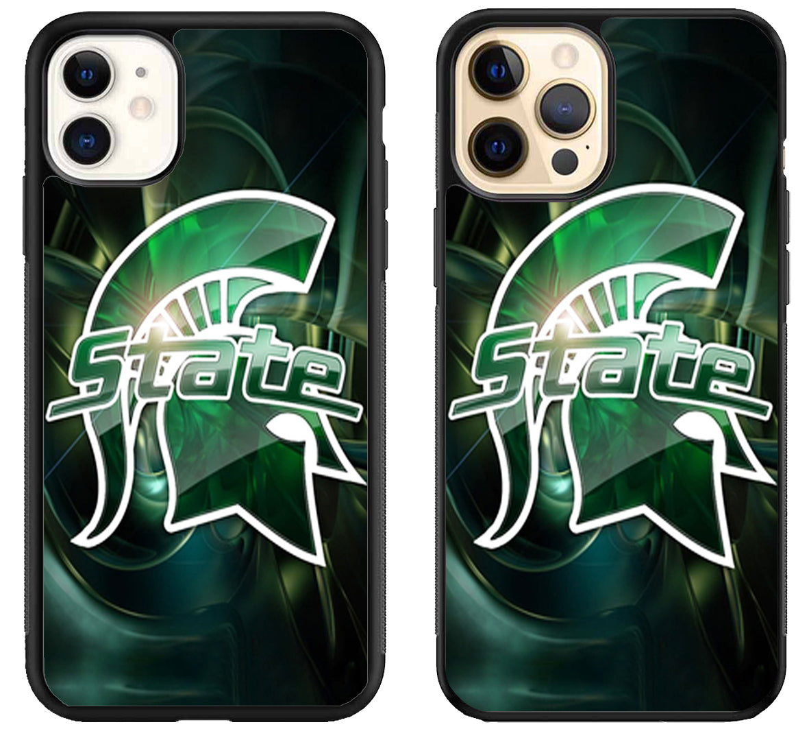 Michigan State Spartans Background iPhone 12 | 12 Mini | 12 Pro | 12 Pro Max Case