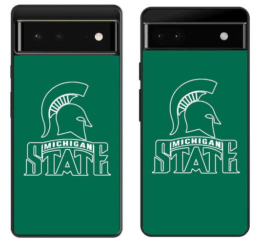 Michigan State Spartans Logo Google Pixel 6 | 6A | 6 Pro Case