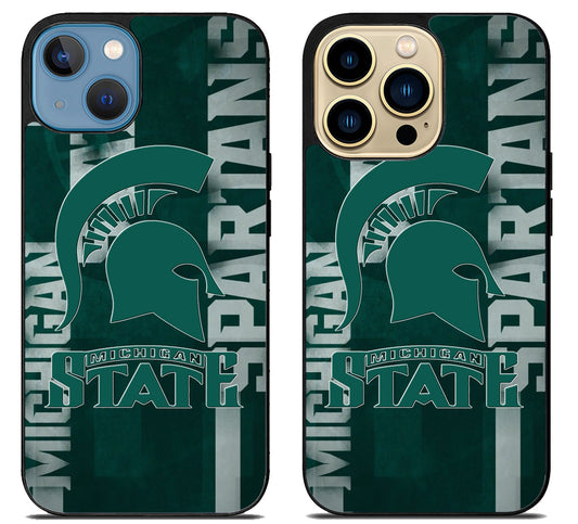 Michigan State Spartans Wallpaper iPhone 14 | 14 Plus | 14 Pro | 14 Pro Max Case