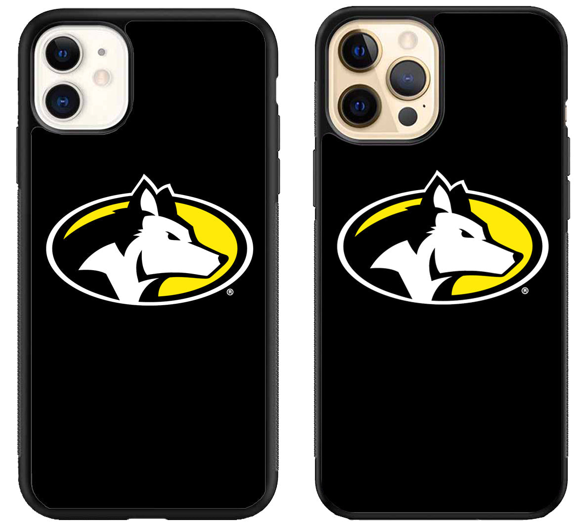 Michigan Tech Huskies Black iPhone 12 | 12 Mini | 12 Pro | 12 Pro Max Case