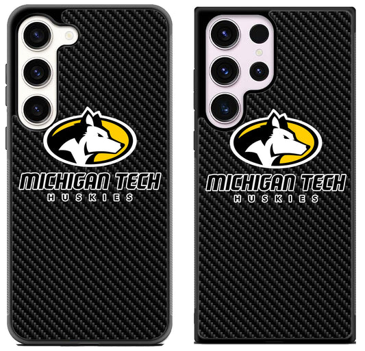 Michigan Tech Huskies Carbon Samsung Galaxy S23 | S23+ | S23 Ultra Case