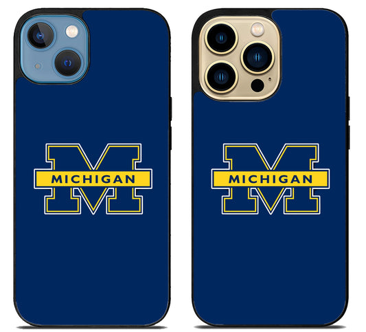 Michigan Wolverines Blue iPhone 14 | 14 Plus | 14 Pro | 14 Pro Max Case