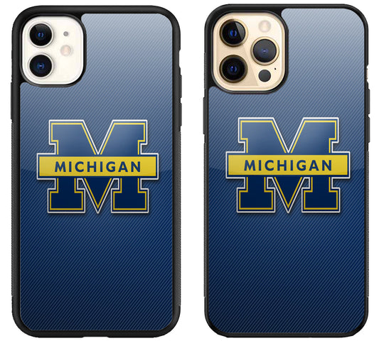 Michigan Wolverines Logo iPhone 12 | 12 Mini | 12 Pro | 12 Pro Max Case