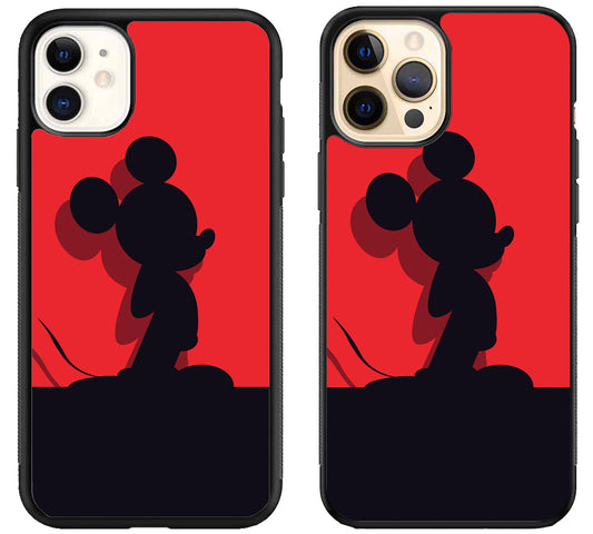 Mickey Mouse Shadow iPhone 12 | 12 Mini | 12 Pro | 12 Pro Max Case