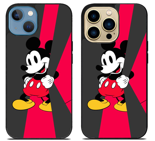 Mickey mouse Red And Black iPhone 14 | 14 Plus | 14 Pro | 14 Pro Max Case