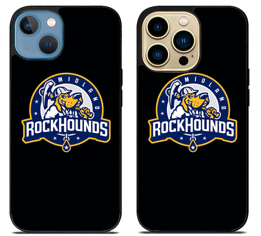 Midland RockHounds Black iPhone 14 | 14 Plus | 14 Pro | 14 Pro Max Case