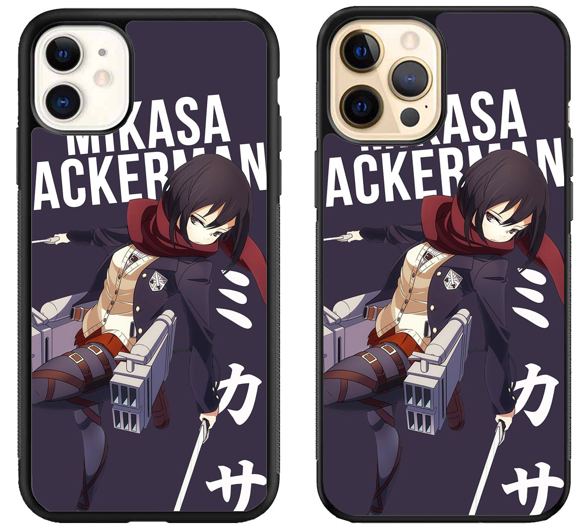Mikasa Ackerman Attack on Titan Anime iPhone 12 | 12 Mini | 12 Pro | 12 Pro Max Case