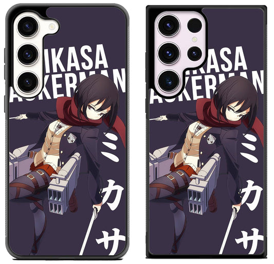 Mikasa Ackerman Attack on Titan Anime Samsung Galaxy S23 | S23+ | S23 Ultra Case