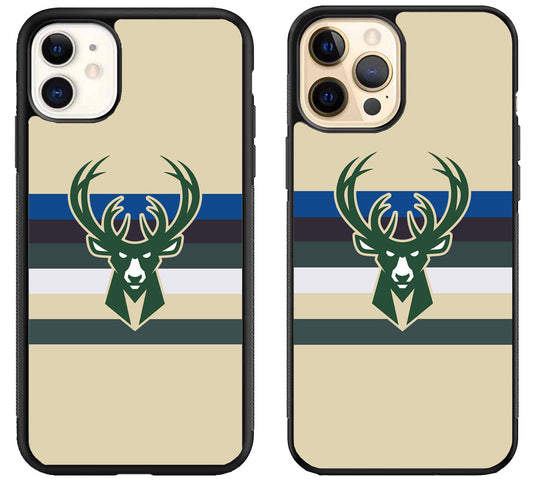 Milwaukee Bucks Stripe iPhone 12 | 12 Mini | 12 Pro | 12 Pro Max Case