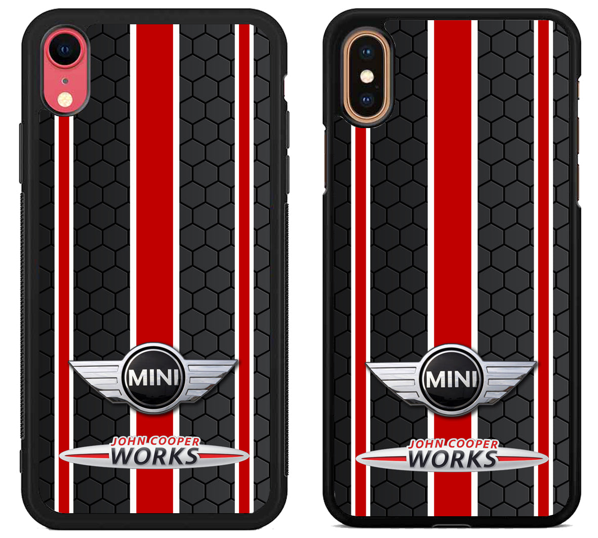 Mini Cooper Black Red Stripe iPhone X | Xs | Xr | Xs Max Case