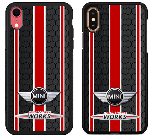 Mini Cooper Black Red Stripe iPhone X | Xs | Xr | Xs Max Case