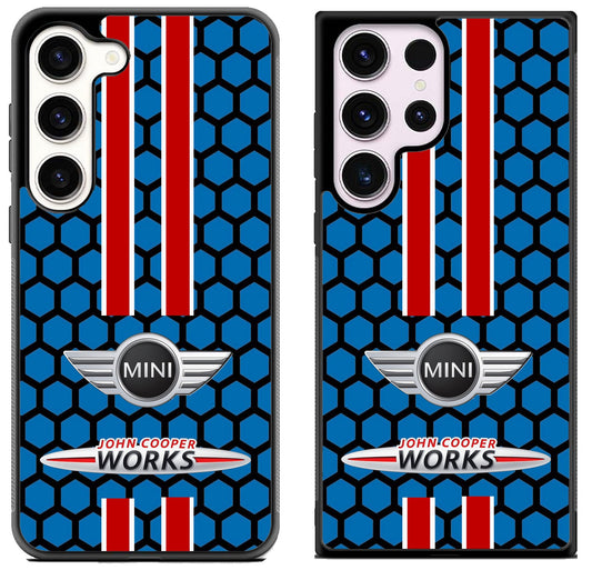 Mini Cooper Blue Hexagon Samsung Galaxy S23 | S23+ | S23 Ultra Case
