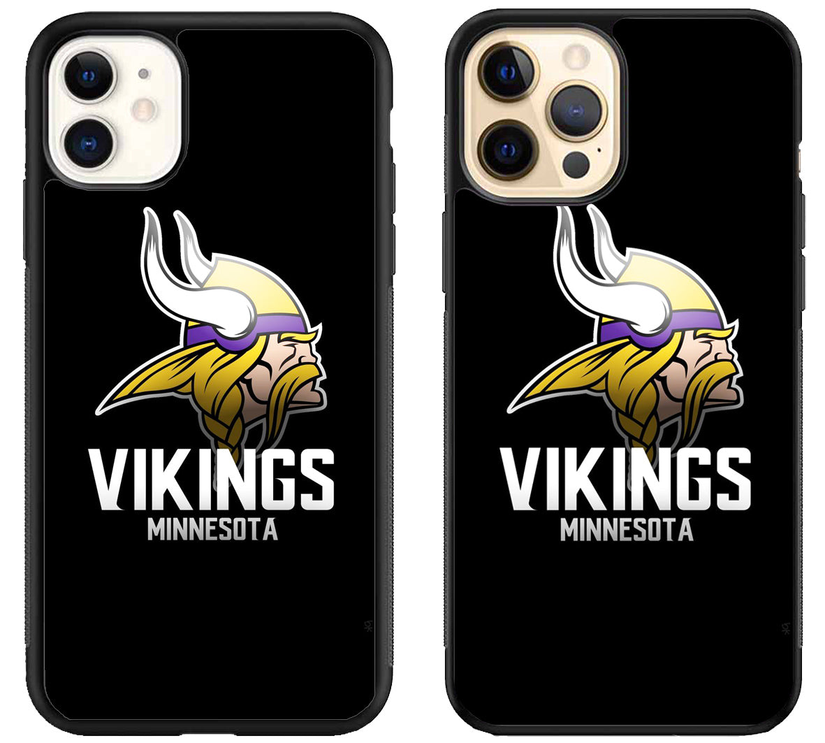 Minnesota Vikings Black iPhone 12 | 12 Mini | 12 Pro | 12 Pro Max Case