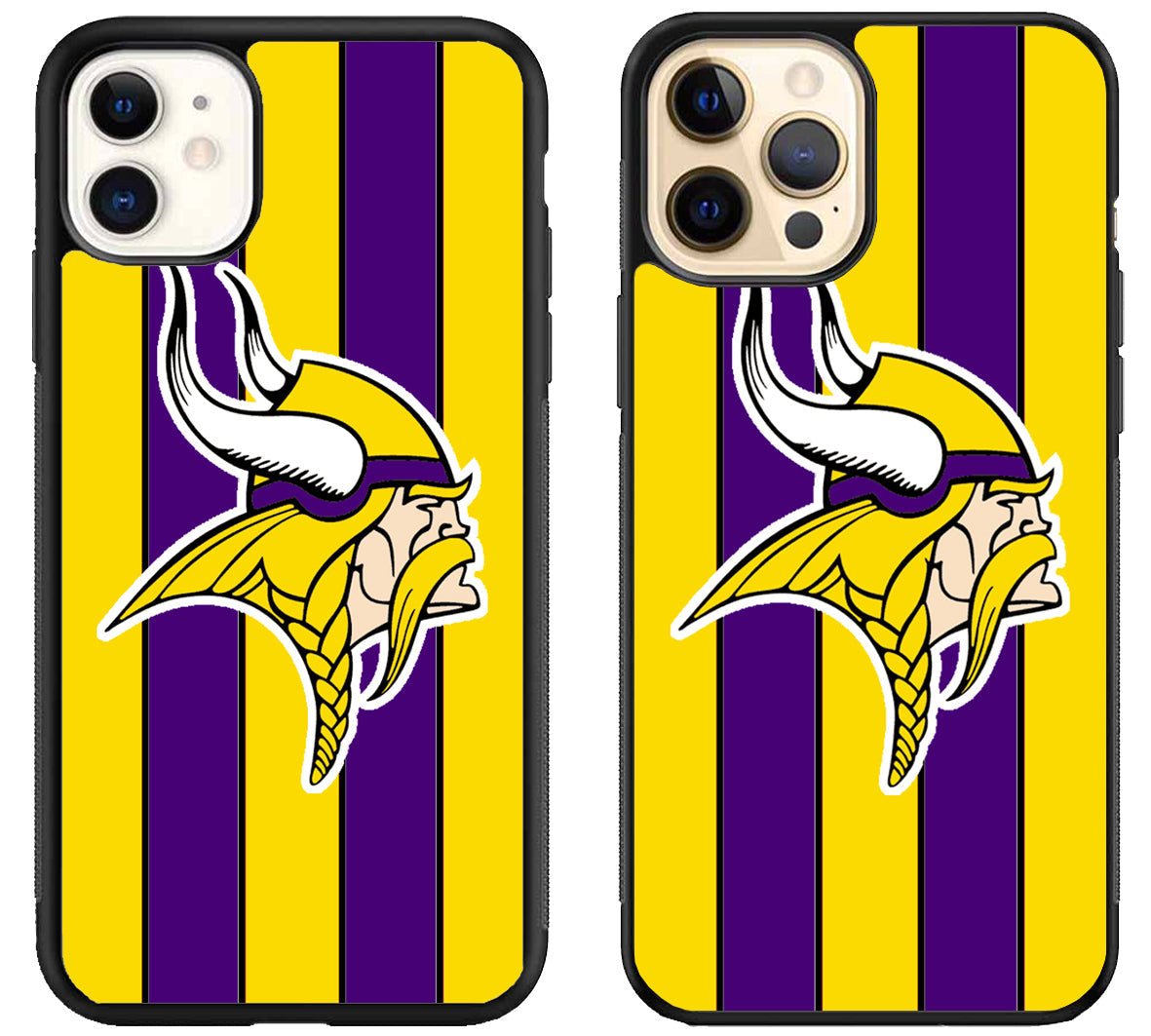Minnesota Vikings Stripe iPhone 12 | 12 Mini | 12 Pro | 12 Pro Max Case