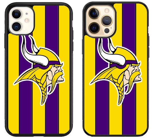 Minnesota Vikings Stripe iPhone 12 | 12 Mini | 12 Pro | 12 Pro Max Case