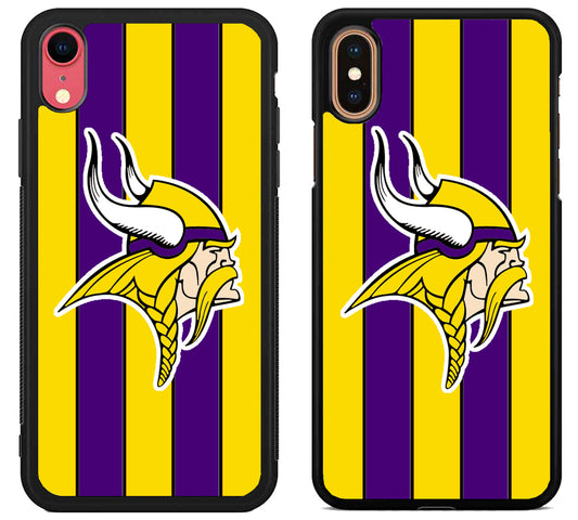 Minnesota Vikings Stripe iPhone X | Xs | Xr | Xs Max Case