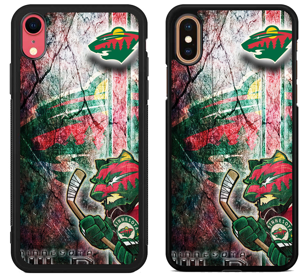 Minnesota Wild Background iPhone X | Xs | Xr | Xs Max Case