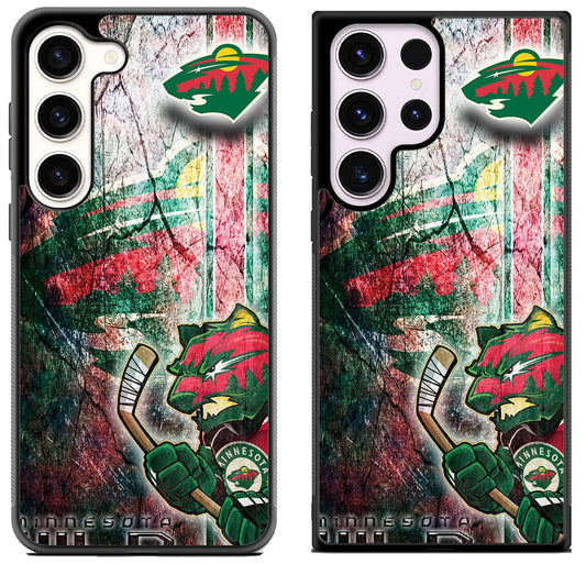 Minnesota Wild Background Samsung Galaxy S23 | S23+ | S23 Ultra Case
