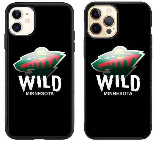 Minnesota Wild Black iPhone 12 | 12 Mini | 12 Pro | 12 Pro Max Case