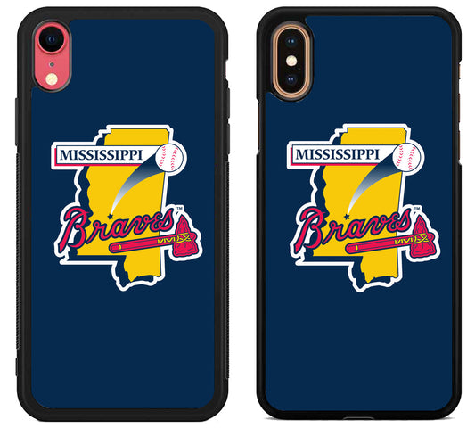 Mississippi Braves Logo iPhone X | Xs | Xr | Xs Max Case