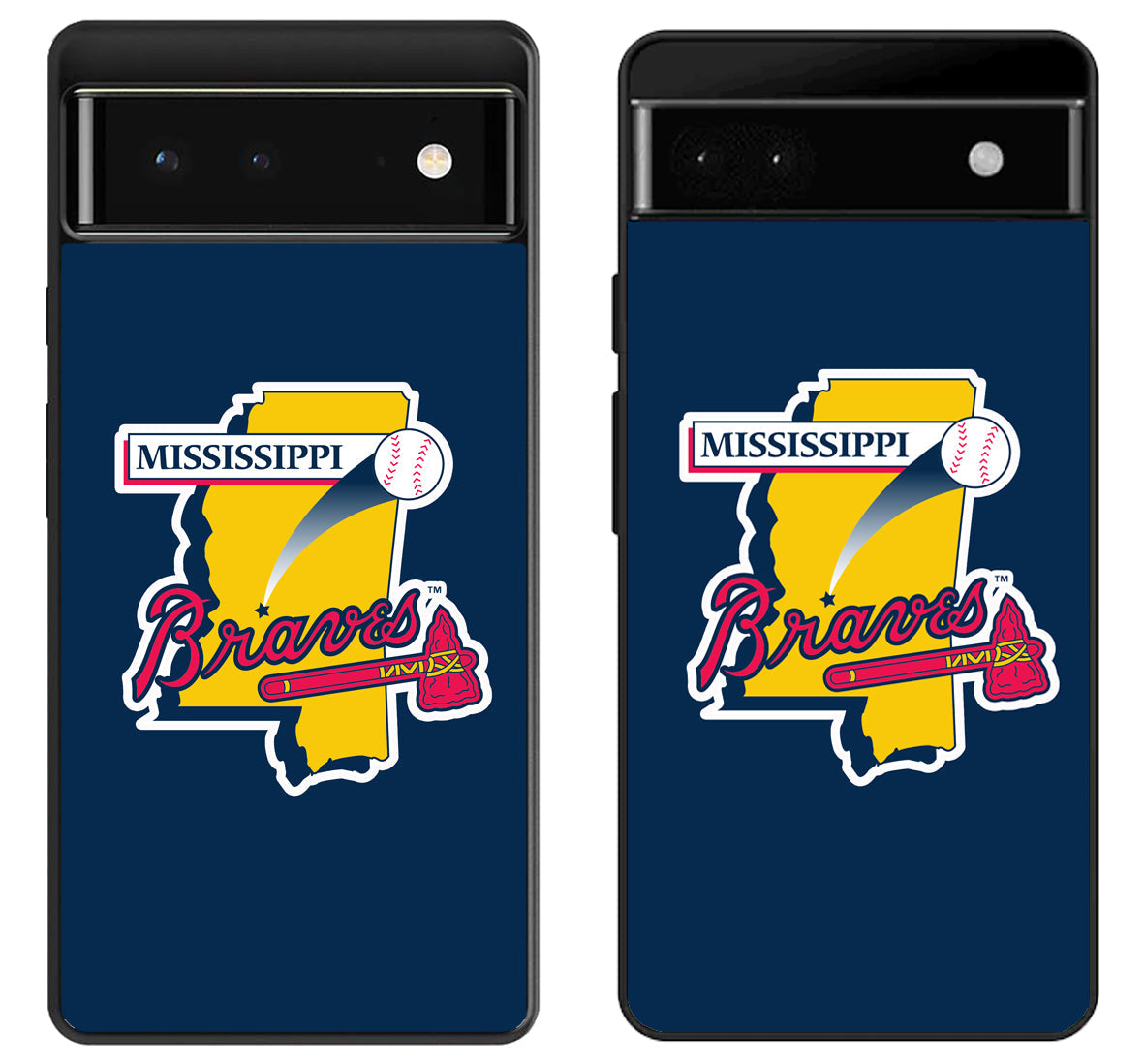 Mississippi Braves Logo Google Pixel 6 | 6A | 6 Pro Case