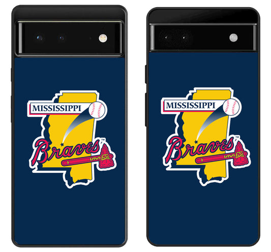 Mississippi Braves Logo Google Pixel 6 | 6A | 6 Pro Case