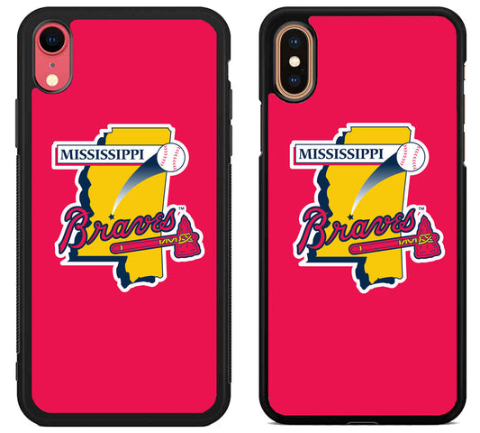 Mississippi Braves Red iPhone X | Xs | Xr | Xs Max Case