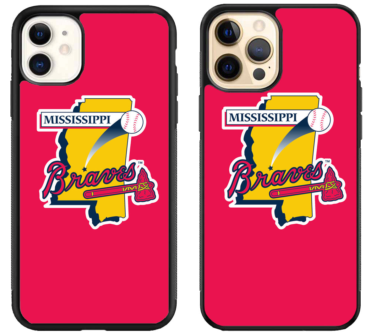 Mississippi Braves Red iPhone 12 | 12 Mini | 12 Pro | 12 Pro Max Case