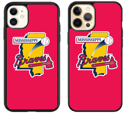 Mississippi Braves Red iPhone 12 | 12 Mini | 12 Pro | 12 Pro Max Case