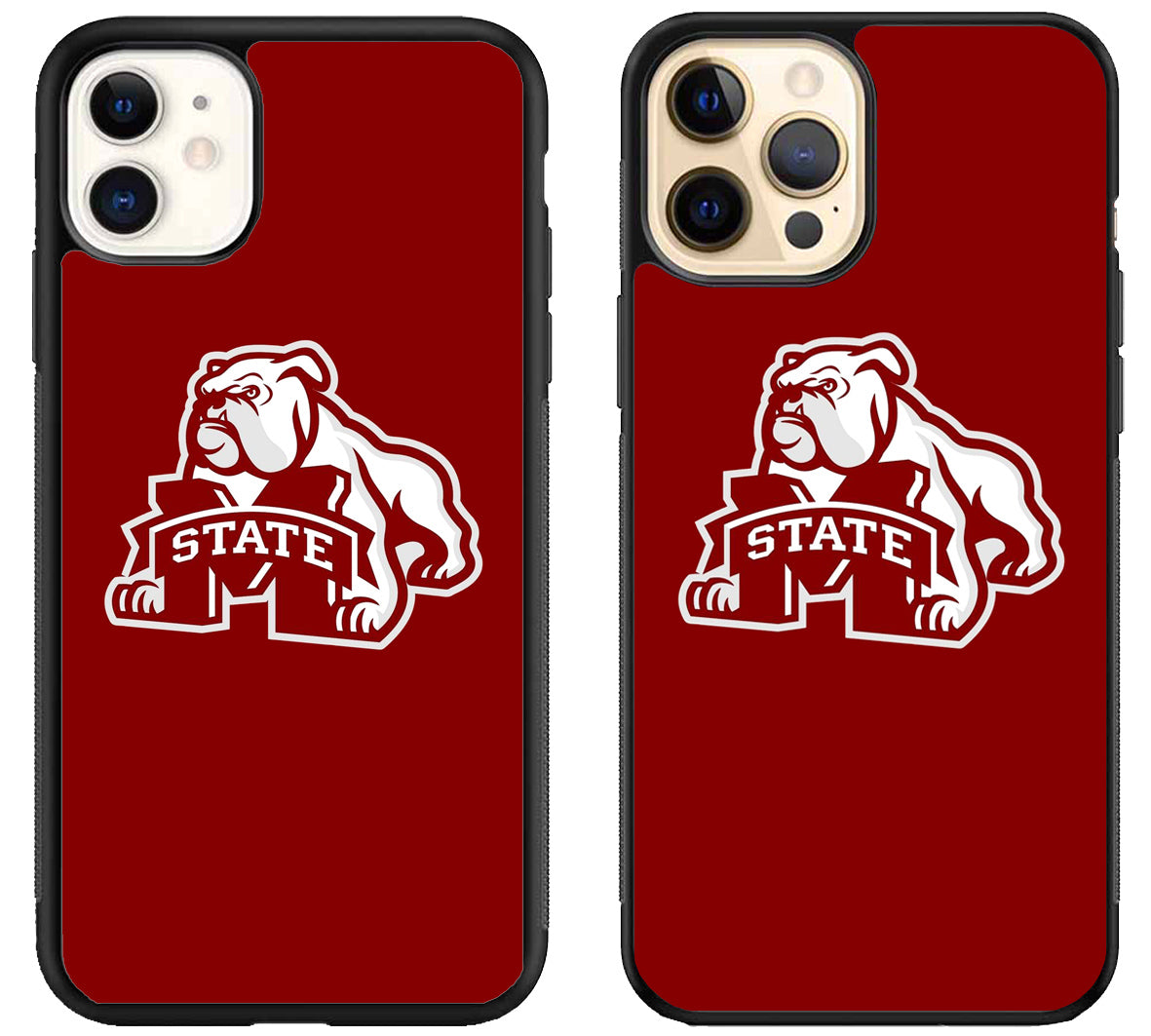Mississippi State Bulldogs Red iPhone 12 | 12 Mini | 12 Pro | 12 Pro Max Case