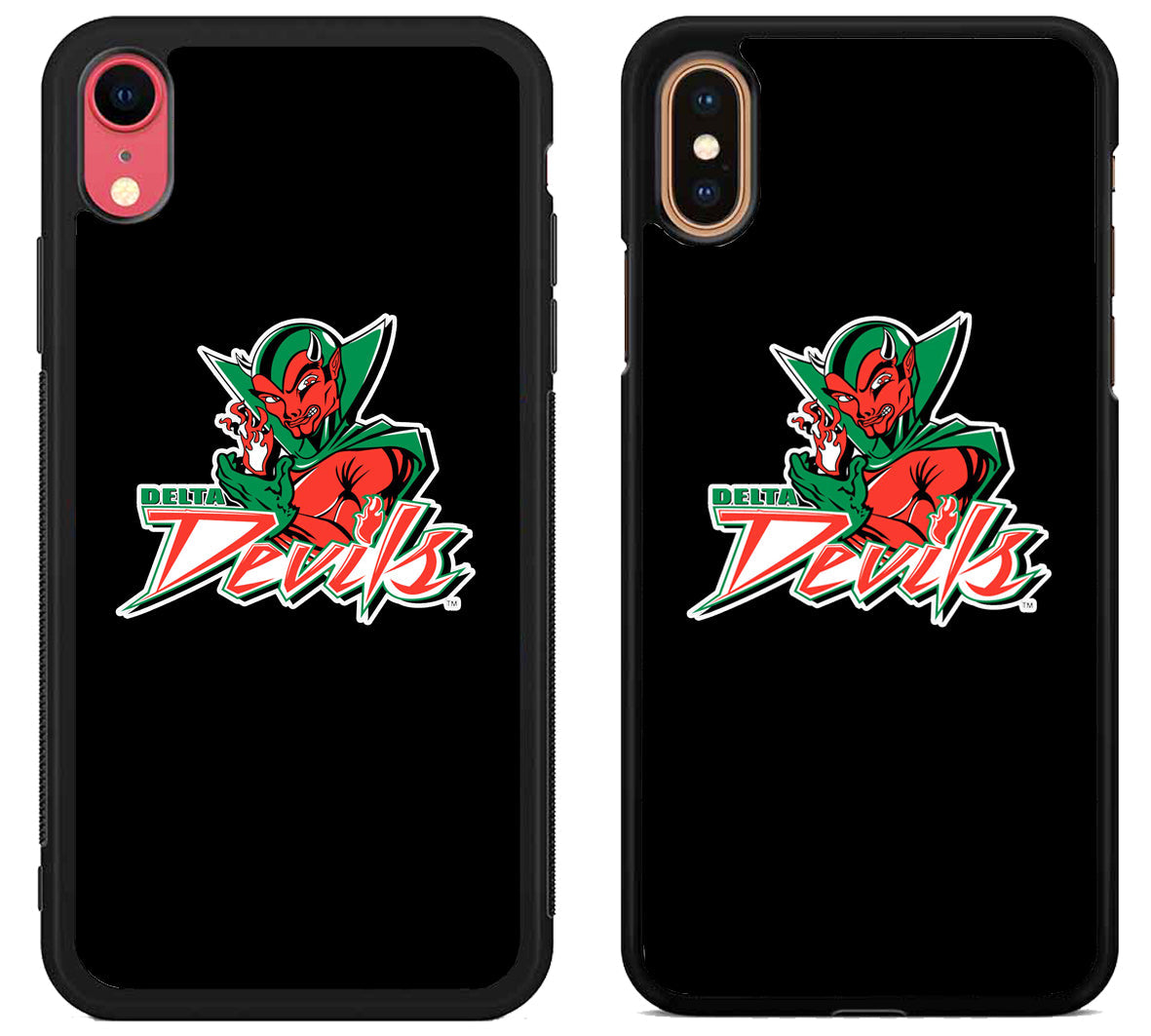 Mississippi Valley State Delta Devils Black iPhone X | Xs | Xr | Xs Max Case
